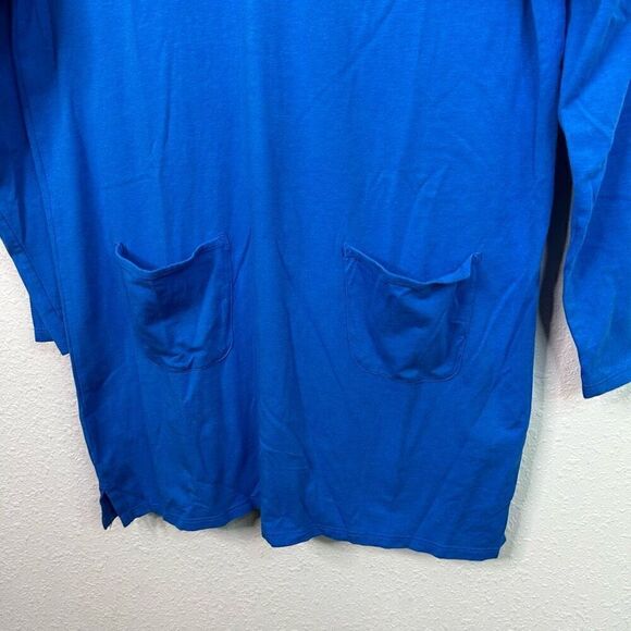 Coolibar Kids Solid Blue UPF 50+ UV Sun Protection Pullover Hoodie Size L - Picture 3 of 12